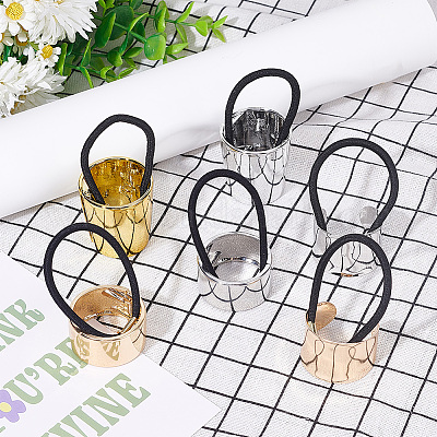 6 шт. 6 резинки для волос из резинового эластичного волокна OHAR-GO0001-02-1