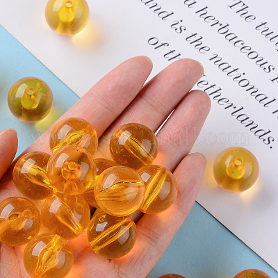 Прозрачные акриловые бусины MACR-S370-A20mm-724-1