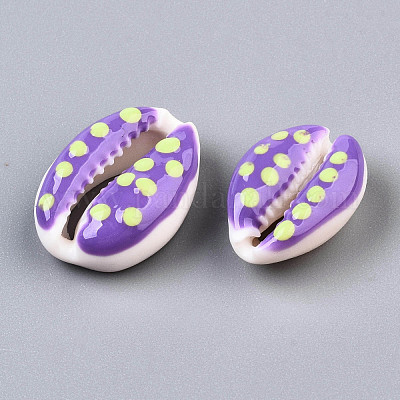 Бусины из натуральных раковин каури SHEL-Q312-006G-1