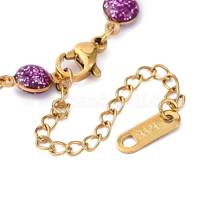 Ионное покрытие (ip) 304 сетчатая цепь из нержавеющей стали BJEW-S003-03G-B-1