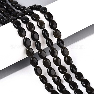 Естественный золотистый отлив обсидиан бисер пряди G-T142-32-1