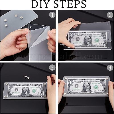 6 сумка акриловая рамка для банкнот AJEW-CA0002-71-1