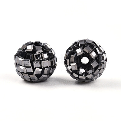 Акриловые стразы бусины OACR-D307-01H-16MM-1