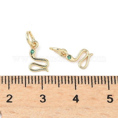 Латунные микро проложить кубического циркония подвески KK-D386-01G-1