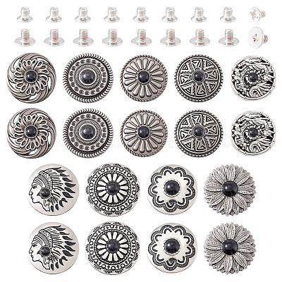 9 стиль заклепки из сплава декоративные BUTT-SW0001-04A-1