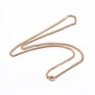 Ожерелья из нержавеющей стали 304 с панцирными цепочками NJEW-P147-04G-1