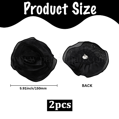 Многорядные броши из полиэстера с цветком JEWB-WH20003-05C-1