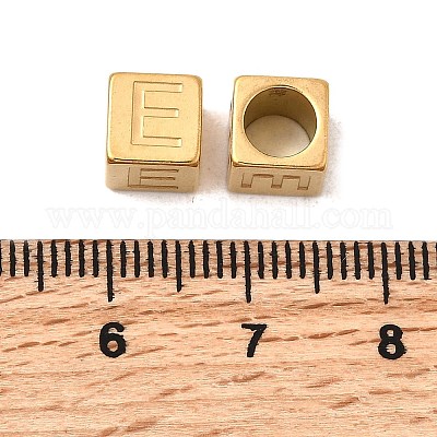 Европейские бусины из нержавеющей стали 304 STAS-D382-02E-G-1