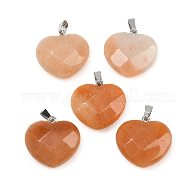 Натуральный красный авантюрин подвески G-A281-02P-01-1