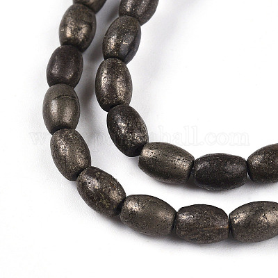 Природного пирита бисер нитей G-N346-02A-01-1