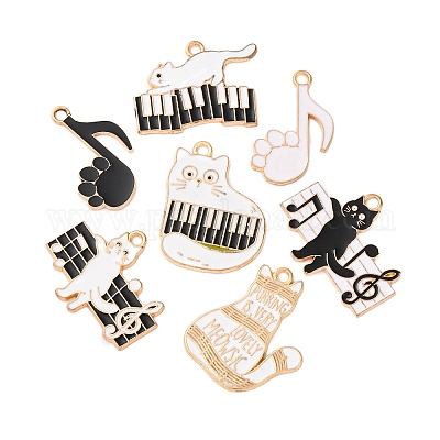 14шт 7 стиля подвески из сплава с эмалью ENAM-FP0002-42-1