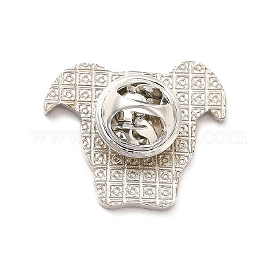 Эмалированная булавка с латунными защелками-бабочками JEWB-A006-04B-1