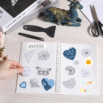 Блокнот для сбора наклеек формата А5 с отрывными листами на спирали AJEW-CP0007-84F-1