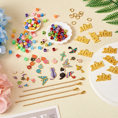 Подвески с буквами и цифрами своими руками DIY-TA0009-52-1