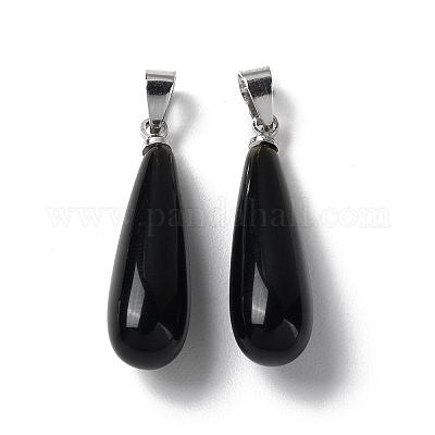 Подвески-капли из натуральных смешанных камней G-Q005-03P-1