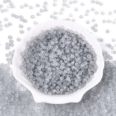 Прозрачные матовые цветные стеклянные бусины SEED-T007-12B-1