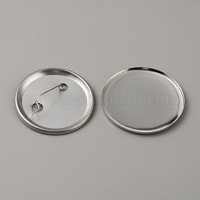 Железная брошь кабошон оправы безель DIY-WH0297-15E-1