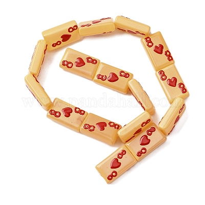 Бусины из стеклянной эмали LAMP-Q045-07C-1