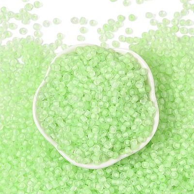 6/0 светящаяся стеклянная бусина SEED-NH0001-01K-1