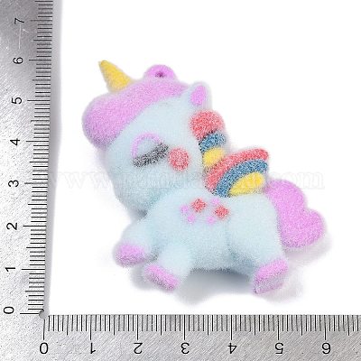 Кулоны из флокированной смолы RESI-S017-02C-1