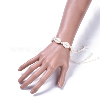 Регулируемые плетеные браслеты из бусин X-BJEW-JB04278-1