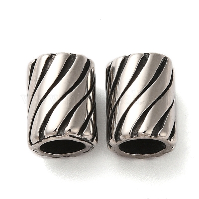 Европейские бусины из нержавеющей стали 304 STAS-A080-29AS-1