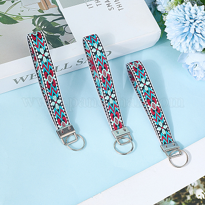 Брелок из железа с полиэстеровой окантовкой KEYC-WH20054-011A-1