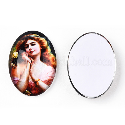 Кабошоны из стекла GGLA-T004-01V-1