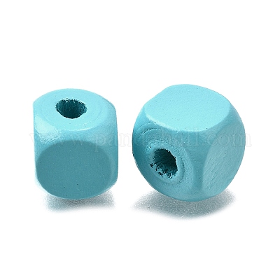 Спрей окрашены деревянные бусины WOOD-P021-01C-26-1