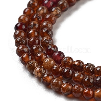 Гранат природный бисер нитей G-G140-D01-01-1