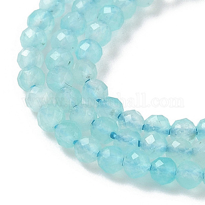 Природных амазонит бисер нитей G-F509-25-2mm-1
