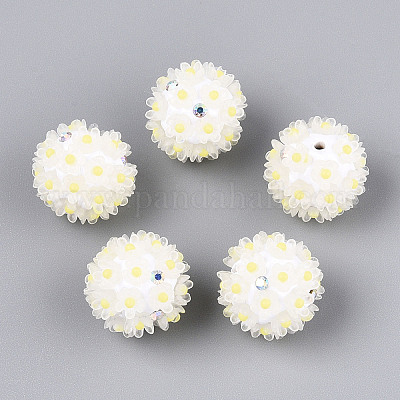 Стразы из полимерной глины ручной работы с цветком ромашки из смолы CLAY-T022-02E-1