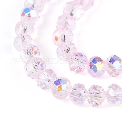 Прозрачные стеклянные бусины EGLA-N016-4mm-04-1