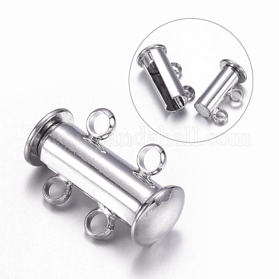 2-пряди замок латуни слайд застежками X-KK-S131-15-1