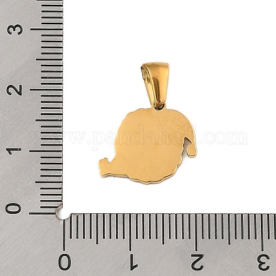 Подвески из нержавеющей стали 304 на рождественскую тематику STAS-R007-01Q-G-1