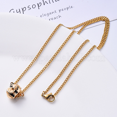 Цепочка из нержавеющей стали 304 с вакуумным покрытием PVD NJEW-S420-001A-G-1