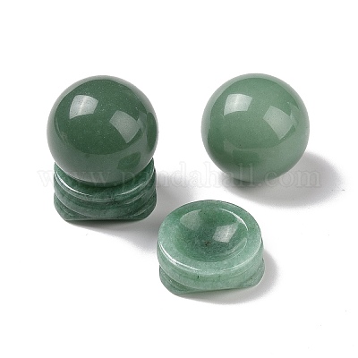 Природные зеленые украшения дисплей авантюрин DJEW-G032-02E-1