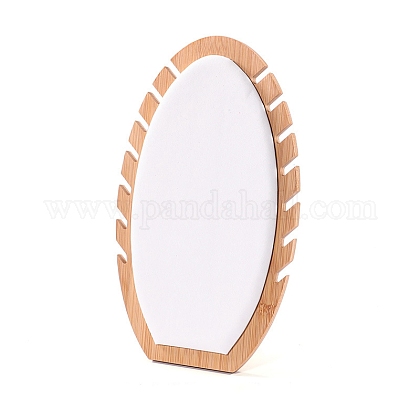 PH PandaHall Supporto per Collane, Espositore per Gioielli In Bambù Da Espositore Da Tavolo Espositore per Catena In Legno Organizzatore per Girocollo