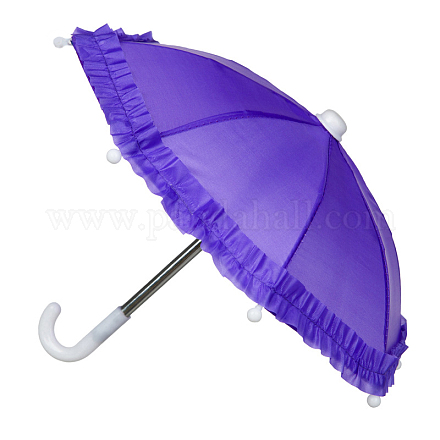 ​Ажурный вязаный зонтик для большой куклы