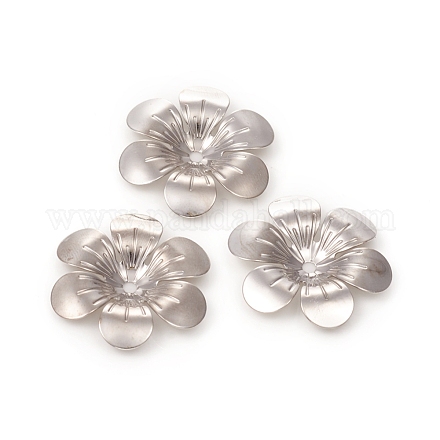 6 pétales bouchons laiton de perles KK-I669-06P-1