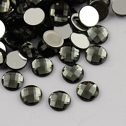 Cabochons de acrílico del Diamante de imitación de Taiwán ACRT-M005-9mm-27-1