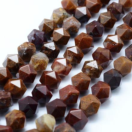 Natural Maxico Red Agate Beads Strands G-F523-47-10mm-1