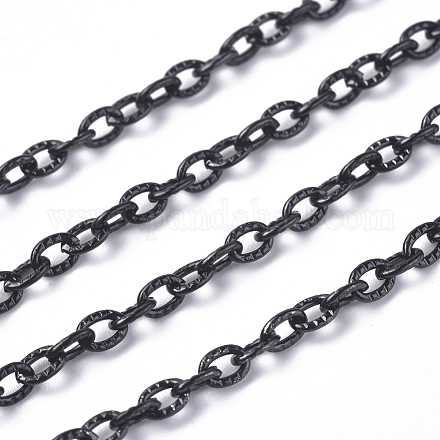 304 Stainless Steel Textured Cable Chains CHS-H007-42B-1
