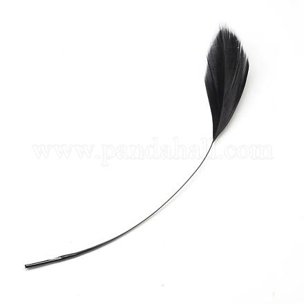 ファッションガチョウの羽の衣装アクセサリー  ブラック  130~190x12~38mm FIND-Q040-21M-1
