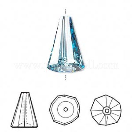 Perles en strass cristal autrichien X-5540-17mm-202(U)-1