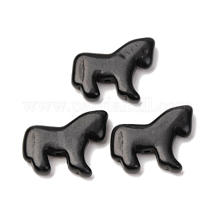 Синтетические бирюзовые бусины в виде лошади&nbsp;G-B015-08-1