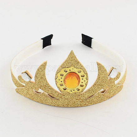 Cute Children's Plastic Crown Headbands OHAR-R201-01-1