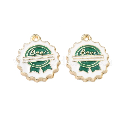 Pendentifs d'émail en alliage&nbsp;FIND-H020-01A-G-1