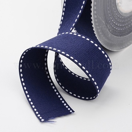 Grosgrain Polyester-Bänder für Geschenkpackungen SRIB-I001-025-371W-1