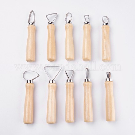Pottery Sculpting Tool Set TOOL-WH0064-02-1